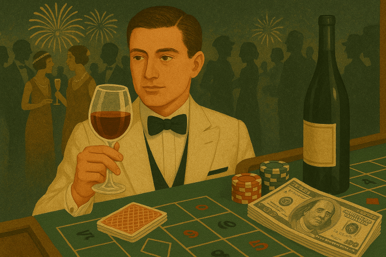 The Gatsby Paradox: When Wine, Wealth, and Wager Blur the Line Between Play and Identity